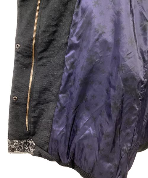 TATRAS（タトラス）TATRAS (タトラス) ツイード切替ダウンコート ブラック×グレー サイズ:02の古着・服飾アイテム