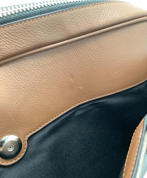 COACH（コーチ）COACH (コーチ) ビジネスバッグ グリーン×ブラウンの古着・服飾アイテム