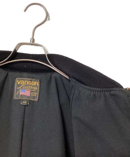 VANSON（バンソン）VANSON (バンソン) レザージャケット ブラック サイズ:44の古着・服飾アイテム