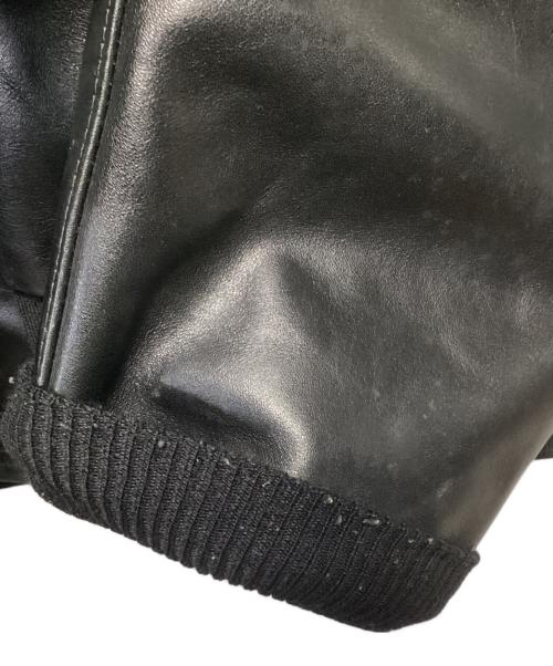 VANSON（バンソン）VANSON (バンソン) レザージャケット ブラック サイズ:44の古着・服飾アイテム