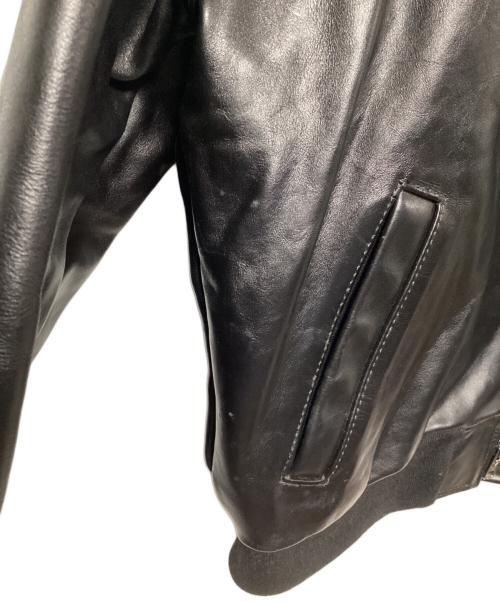 VANSON（バンソン）VANSON (バンソン) レザージャケット ブラック サイズ:44の古着・服飾アイテム