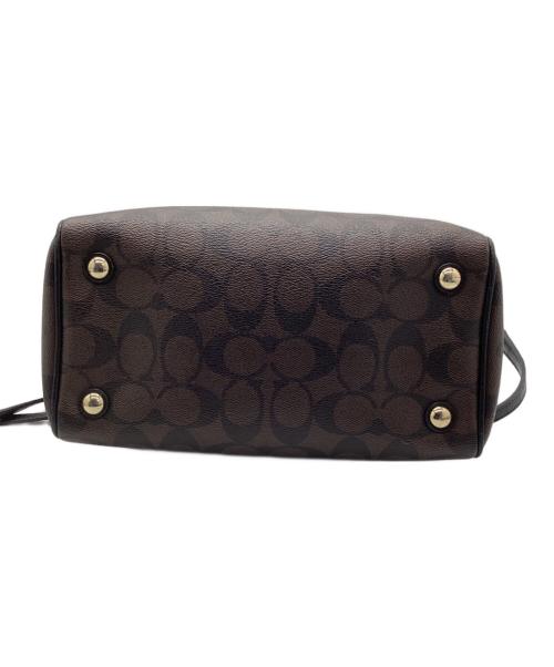 COACH（コーチ）COACH (コーチ) 2WAYバッグ ブラウン×ブラックの古着・服飾アイテム