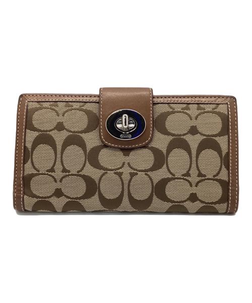 COACH（コーチ）COACH (コーチ) 長財布 ベージュの古着・服飾アイテム