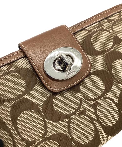 COACH（コーチ）COACH (コーチ) 長財布 ベージュの古着・服飾アイテム