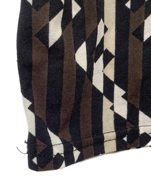 FENDI（フェンディ）FENDI (フェンディ) 半袖シャツ ブラウン×ネイビー×ホワイト サイズ:42の古着・服飾アイテム