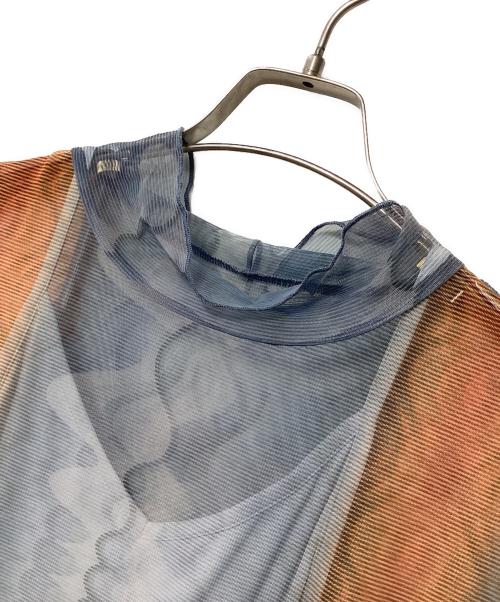 Ameri VINTAGE（アメリヴィンテージ）Ameri VINTAGE (アメリヴィンテージ) ノースリーブ・キャミソールワンピース グレー×オレンジ サイズ:Sの古着・服飾アイテム