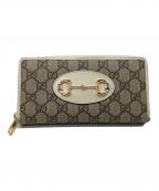 GUCCIグッチ）の古着「ロングウォレット」｜ベージュ×アイボリー