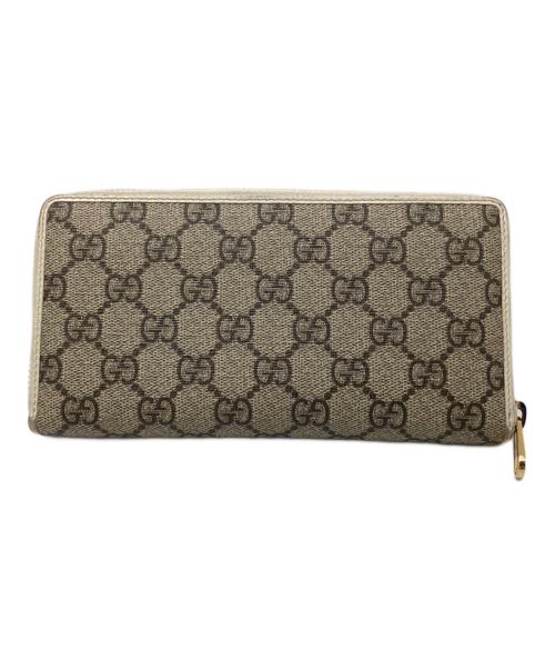 GUCCI（グッチ）GUCCI (グッチ) ロングウォレット ベージュ×アイボリーの古着・服飾アイテム
