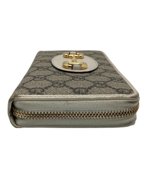 GUCCI（グッチ）GUCCI (グッチ) ロングウォレット ベージュ×アイボリーの古着・服飾アイテム