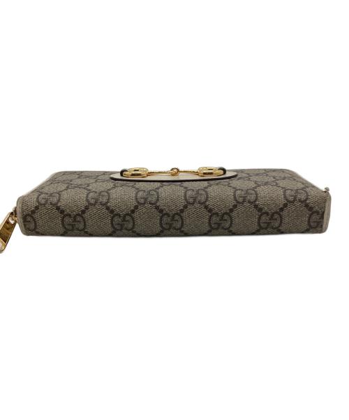 GUCCI（グッチ）GUCCI (グッチ) ロングウォレット ベージュ×アイボリーの古着・服飾アイテム