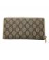 GUCCI (グッチ) ロングウォレット ベージュ×アイボリー：25000円