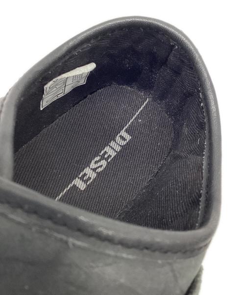DIESEL（ディーゼル）DIESEL (ディーゼル) レザースニーカー ブラック サイズ:EUR 43の古着・服飾アイテム