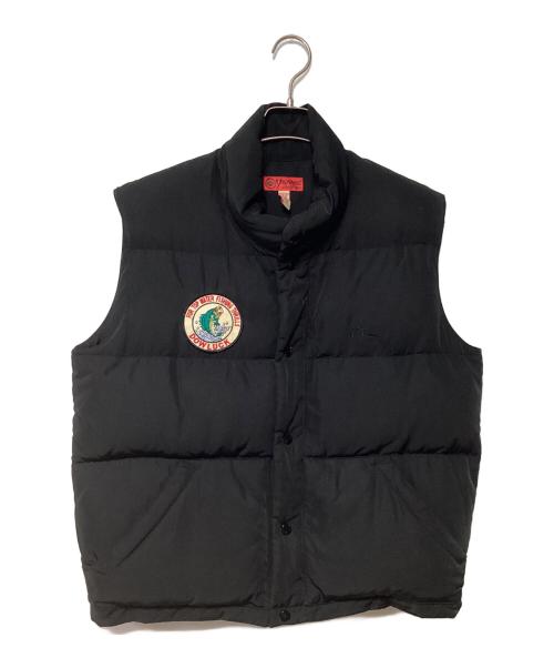 EVISU（エヴィス）EVISU (エヴィス) ダウンベスト ブラック サイズ:42の古着・服飾アイテム