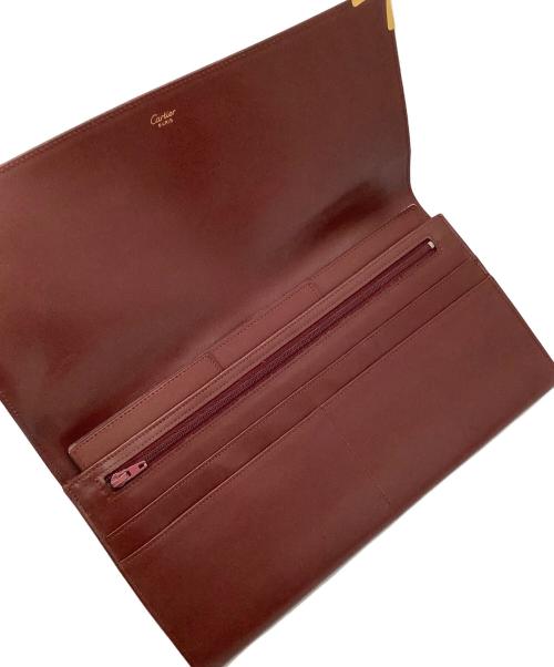 Cartier（カルティエ）Cartier (カルティエ) クラッチバッグ ボルドーの古着・服飾アイテム