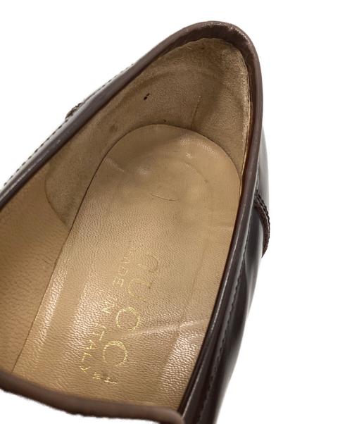GUCCI（グッチ）GUCCI (グッチ) ハラコビットローファー ブラウン サイズ:6Bの古着・服飾アイテム
