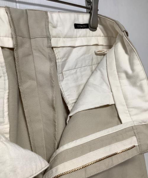 COMOLI（コモリ）COMOLI (コモリ) ポストワークツイルパンツ ベージュ サイズ:2の古着・服飾アイテム