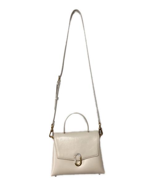 CHARLES & KEITH（チャールズアンドキース）CHARLES & KEITH (チャールズアンドキース) ストーンエンベリッシュド ハンドルバッグ アイボリーの古着・服飾アイテム