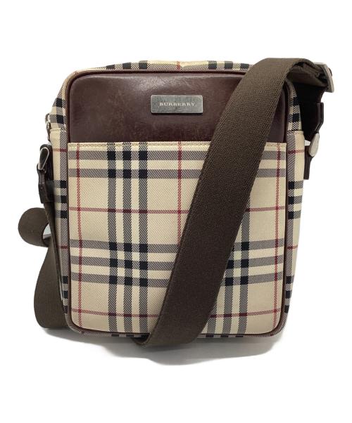 BURBERRY（バーバリー）BURBERRY (バーバリー) ショルダーバッグ ベージュ×ブラウンの古着・服飾アイテム