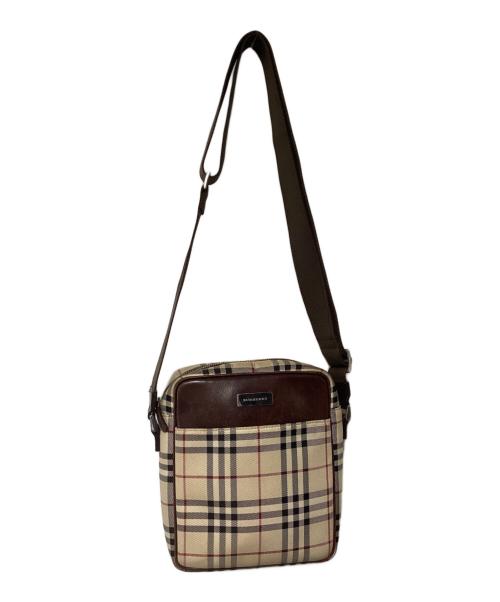 BURBERRY（バーバリー）BURBERRY (バーバリー) ショルダーバッグ ベージュ×ブラウンの古着・服飾アイテム