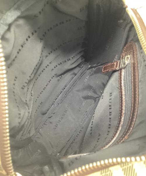 BURBERRY（バーバリー）BURBERRY (バーバリー) ショルダーバッグ ベージュ×ブラウンの古着・服飾アイテム