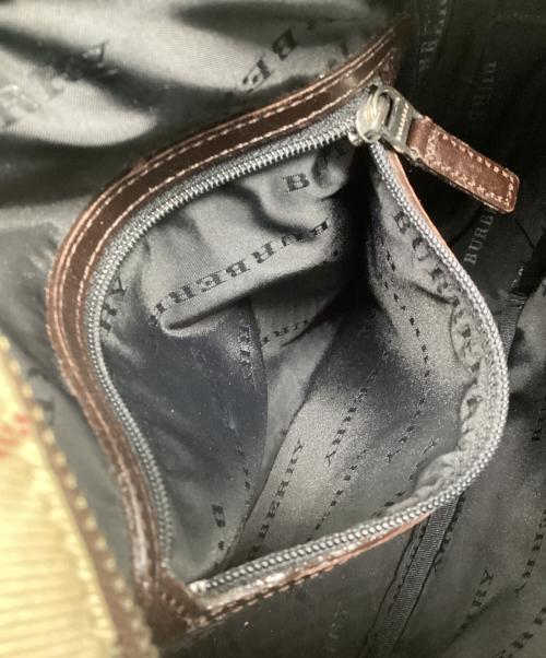 BURBERRY（バーバリー）BURBERRY (バーバリー) ショルダーバッグ ベージュ×ブラウンの古着・服飾アイテム