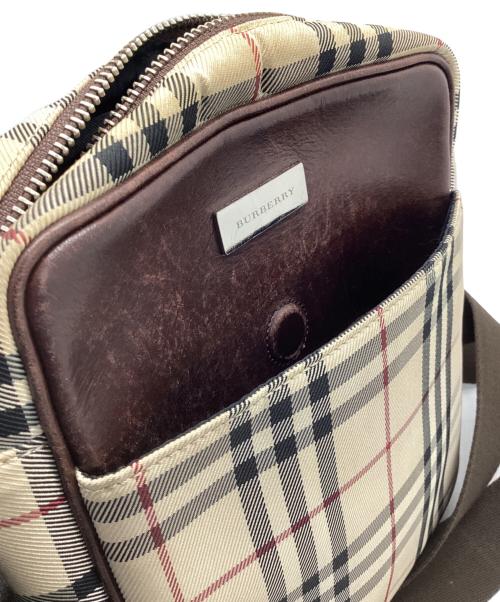 BURBERRY（バーバリー）BURBERRY (バーバリー) ショルダーバッグ ベージュ×ブラウンの古着・服飾アイテム