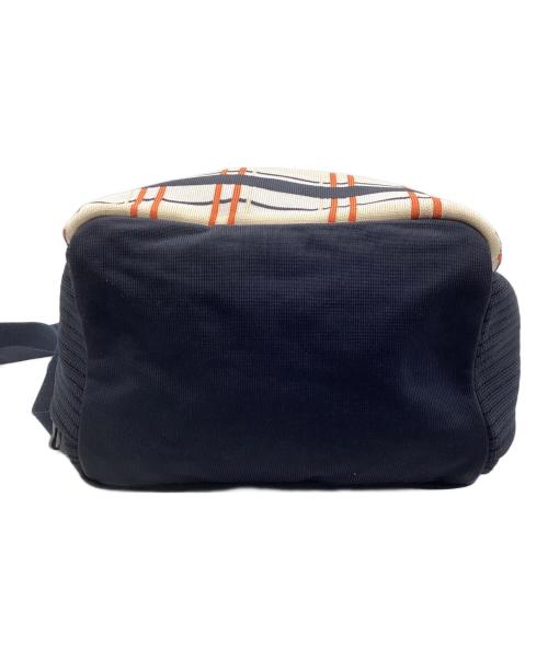 Kipling（キプリング）Kipling (キプリング) TRICOTE (トリコテ) リュック ネイビー×ベージュ×オレンジの古着・服飾アイテム