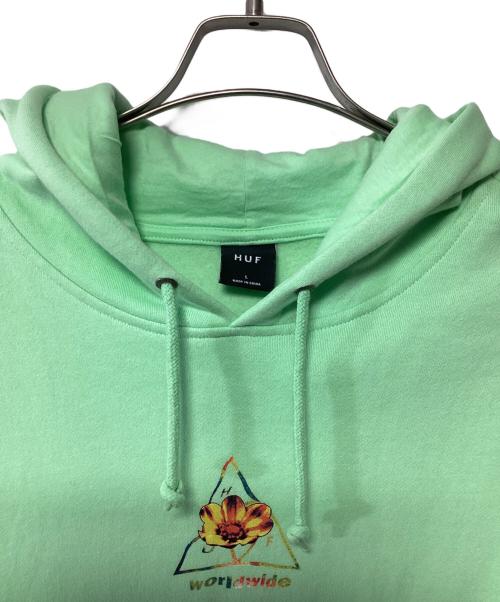 HUF（ハフ）HUF (ハフ) パーカー 黄緑 サイズ:Lの古着・服飾アイテム