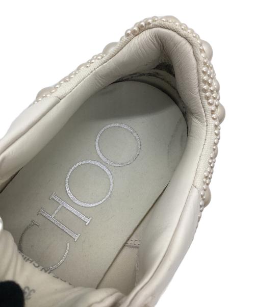 JIMMY CHOO（ジミーチュウ）JIMMY CHOO (ジミーチュウ) ローカットスニーカー ベージュ サイズ:35の古着・服飾アイテム