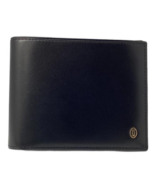 Cartier（カルティエ）Cartier (カルティエ) 2つ折り札入れ ブラックの古着・服飾アイテム