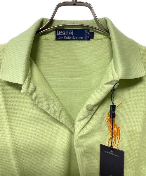POLO RALPH LAUREN（ポロ・ラルフローレン）POLO RALPH LAUREN (ポロ・ラルフローレン) 半袖ポロシャツ 黄緑 サイズ:L 未使用品の古着・服飾アイテム