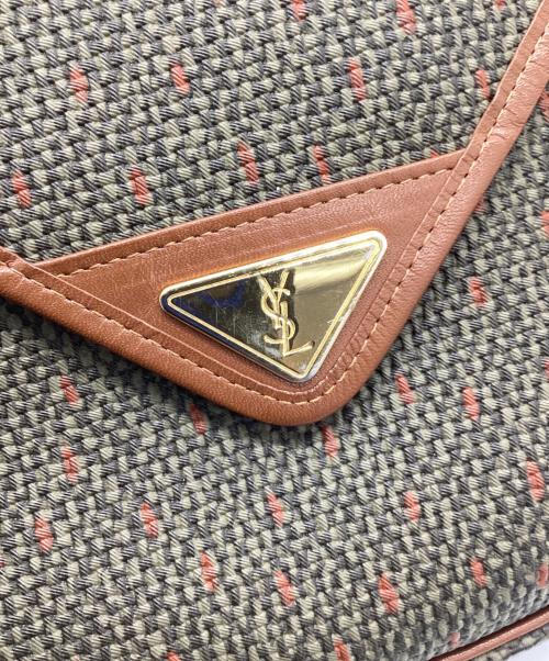 Yves Saint Laurent（イヴサンローラン）Yves Saint Laurent (イヴサンローラン) オールドショルダーバッグ オリーブ×ブラウンの古着・服飾アイテム