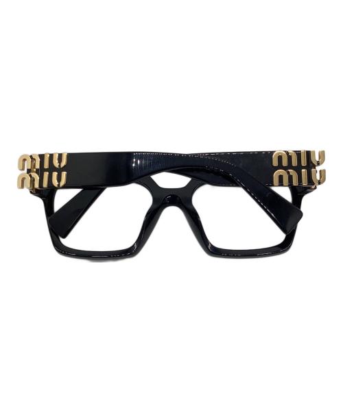 MIU MIU（ミュウミュウ）MIU MIU (ミュウミュウ) 眼鏡 ブラック サイズ:52⬜︎19の古着・服飾アイテム