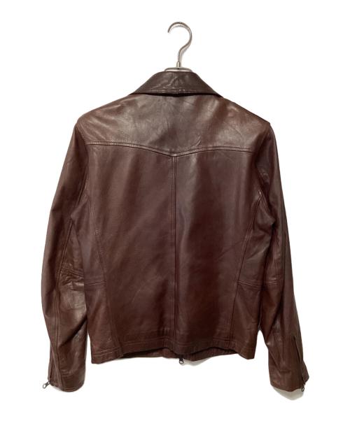 AVIREX（アヴィレックス）AVIREX (アヴィレックス) レザージャケット ブラウン サイズ:Mの古着・服飾アイテム