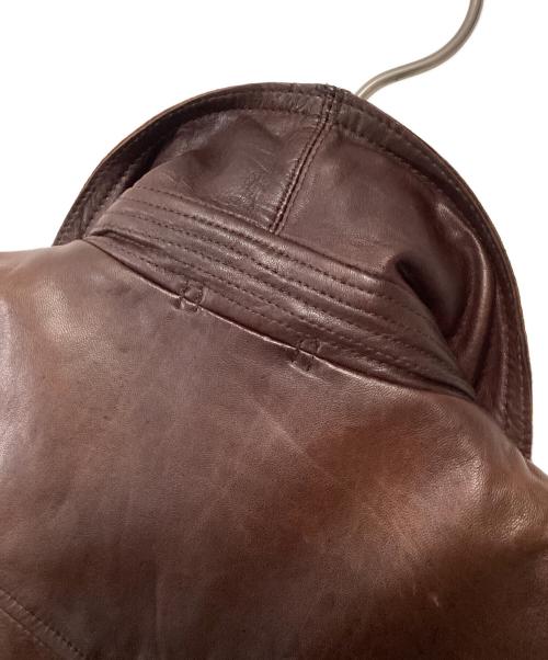 AVIREX（アヴィレックス）AVIREX (アヴィレックス) レザージャケット ブラウン サイズ:Mの古着・服飾アイテム