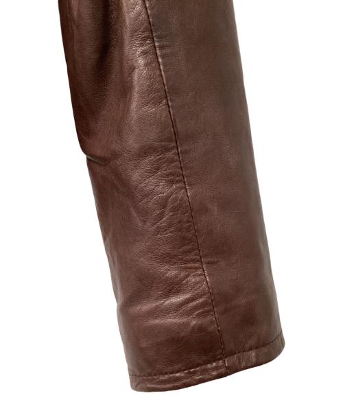 AVIREX（アヴィレックス）AVIREX (アヴィレックス) レザージャケット ブラウン サイズ:Mの古着・服飾アイテム