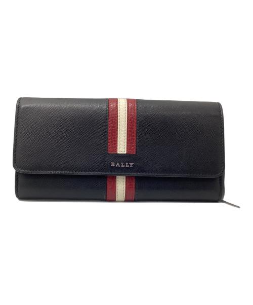 BALLY（バリー）BALLY (バリー) 長財布 ブラック×レッドの古着・服飾アイテム