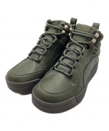 PUMA（プーマ）の古着「ハイカットスニーカー」｜グリーン