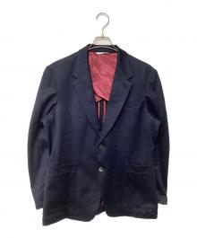 Paul Smith COLLECTION（ポールスミス コレクション）の古着「リネンテーラードジャケット」｜ネイビー