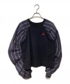 Vivienne Westwood RED LABELヴィヴィアンウエストウッドレッドレーベル）の古着「長袖カットソー」｜ブラック×ネイビー