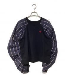 Vivienne Westwood RED LABEL（ヴィヴィアンウエストウッドレッドレーベル）の古着「長袖カットソー」｜ブラック×ネイビー