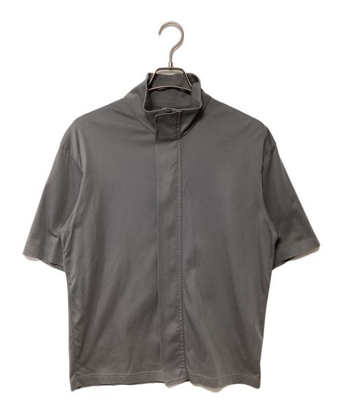 TAAKK（ターク）TAAKK (ターク) 半袖ジップシャツ グレー サイズ:3の古着・服飾アイテム