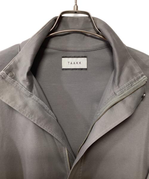 TAAKK（ターク）TAAKK (ターク) 半袖ジップシャツ グレー サイズ:3の古着・服飾アイテム