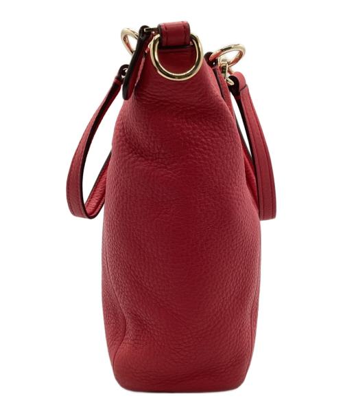 COACH（コーチ）COACH (コーチ) ハンドバッグ レッドの古着・服飾アイテム