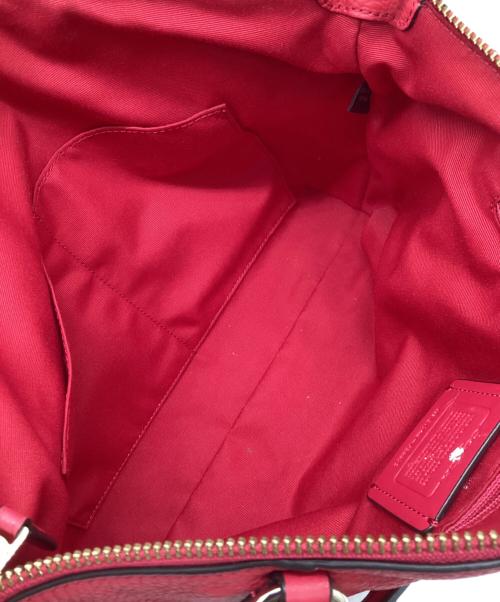 COACH（コーチ）COACH (コーチ) ハンドバッグ レッドの古着・服飾アイテム