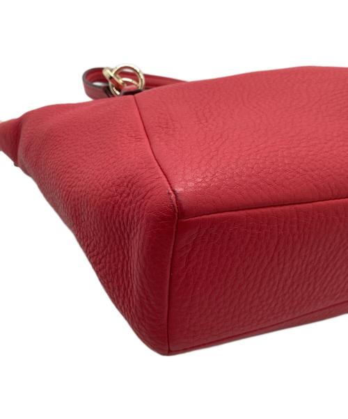 COACH（コーチ）COACH (コーチ) ハンドバッグ レッドの古着・服飾アイテム