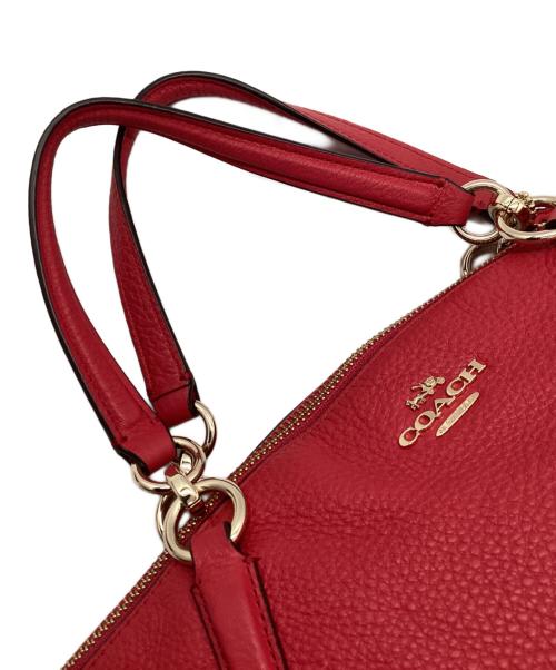 COACH（コーチ）COACH (コーチ) ハンドバッグ レッドの古着・服飾アイテム