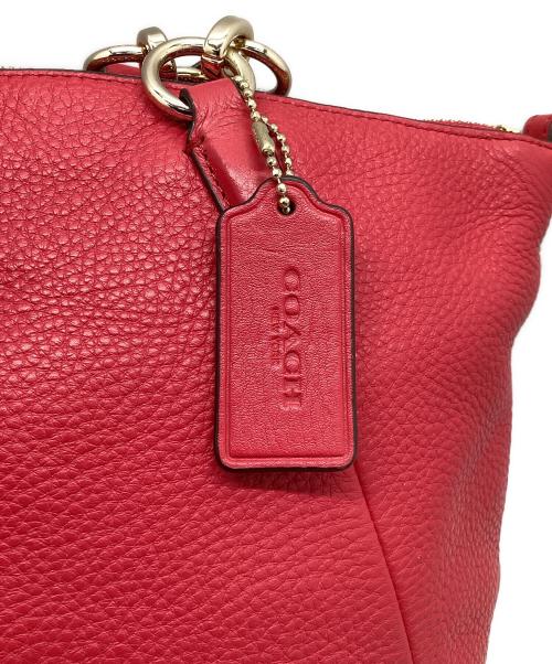 COACH（コーチ）COACH (コーチ) ハンドバッグ レッドの古着・服飾アイテム