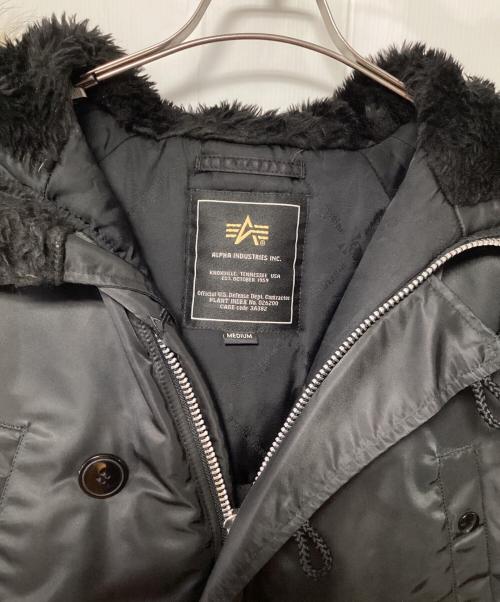 Mastermind JAPAN（マスターマインド ジャパン）Mastermind JAPAN (マスターマインド ジャパン) ALPHA (アルファ) N-3Bタイプコート ブラック サイズ:MEDIUMの古着・服飾アイテム