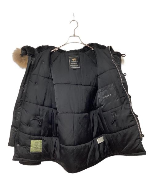 Mastermind JAPAN（マスターマインド ジャパン）Mastermind JAPAN (マスターマインド ジャパン) ALPHA (アルファ) N-3Bタイプコート ブラック サイズ:MEDIUMの古着・服飾アイテム